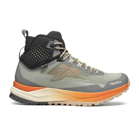 Tecnica Spark S Mid GORE-TEX Verde Burnt Arancio - Pedule Trekking Uomo