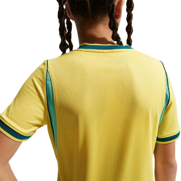 Nike Brasile 2026 Stadium Home Maglia Maniche Corte Giallo Verde Bambino