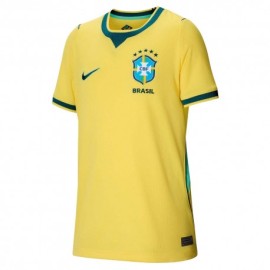 Nike Brasile 2026 Stadium Home Maglia Maniche Corte Giallo Verde Bambino