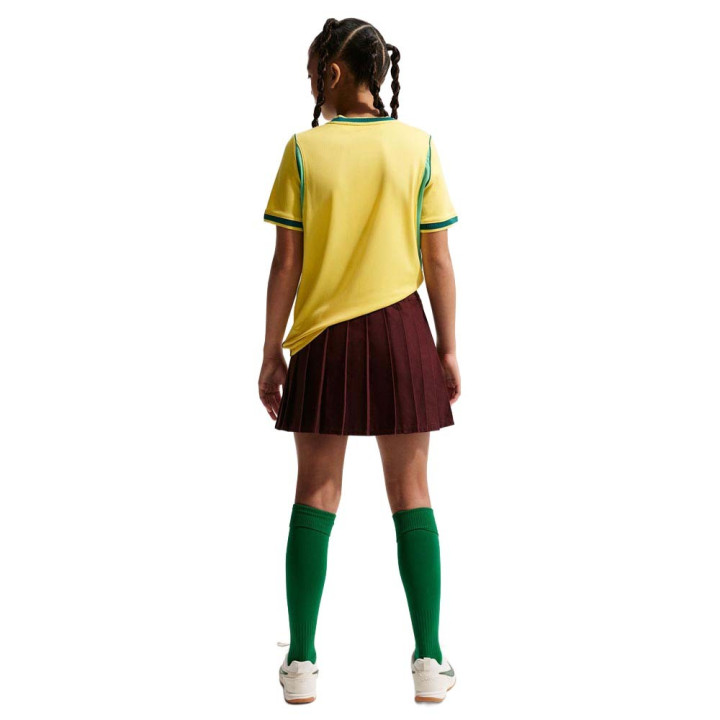 Nike Brasile 2026 Stadium Home Maglia Maniche Corte Giallo Verde Bambino