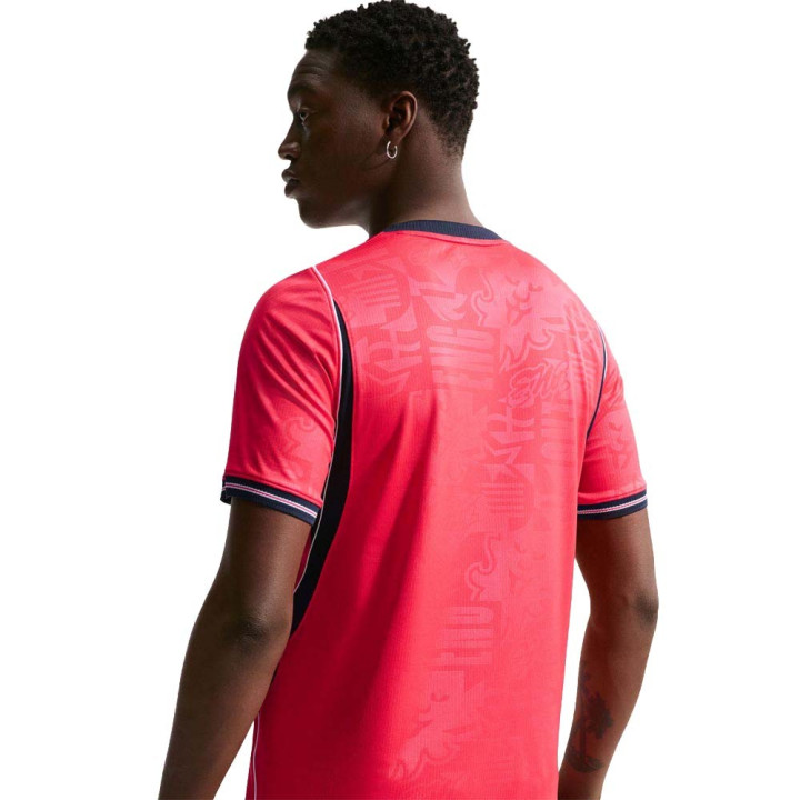 Nike Inghilterra 2026 Stadium Away Maglia Maniche Corte Rosso Obsidian Bianco Uomo