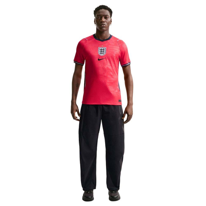 Nike Inghilterra 2026 Stadium Away Maglia Maniche Corte Rosso Obsidian Bianco Uomo