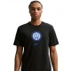 Nike Inter Maglia Maniche Corte Crest Nero Uomo