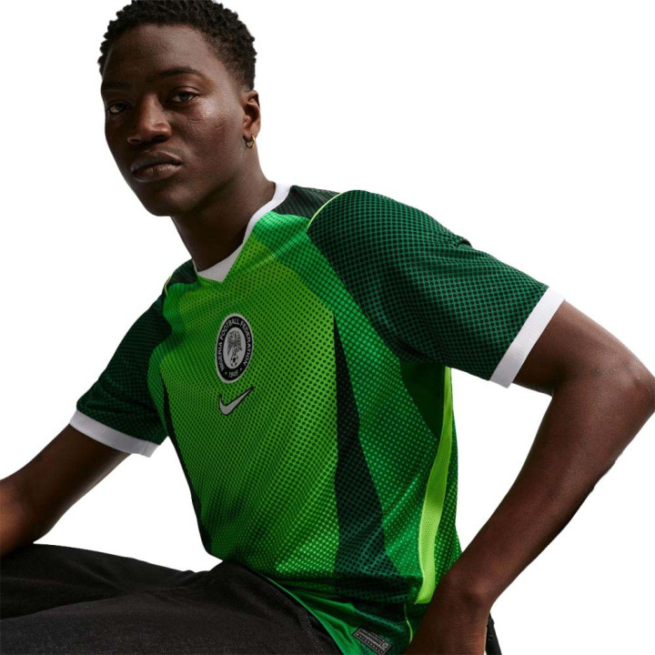 Nike Nigeria 2026 Stadium Home Maglia Maniche Corte Verde Bianco Uomo