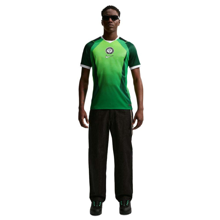Nike Nigeria 2026 Stadium Home Maglia Maniche Corte Verde Bianco Uomo