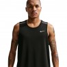 Nike Miler Canotta Running Nero Reflective Silv Uomo