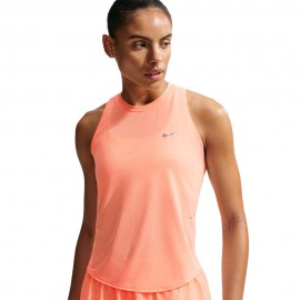 Nike Swift Breathe Canotta Running Novelty Arancio Pulse Reflective Silv Donna