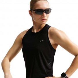 Nike Swift Breathe Canotta Running Novelty Nero Reflective Silv Donna