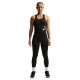 Nike Tempo Swoosh Canotta Running Run Nero Bianco Donna