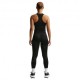 Nike Tempo Swoosh Canotta Running Run Nero Bianco Donna