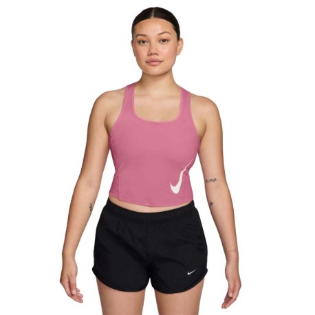 Nike Tempo Swoosh Canotta Running Peony Rosa Foam Donna