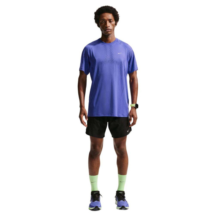 Nike Stride T-Shirt Running Adv Lapis Deep Blu Uomo