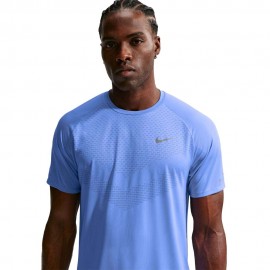 Nike Stride T-Shirt Running Blu Pulse Reflective Silv Uomo
