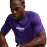 Nike Stride T-Shirt Running London Midnight Navy Court Purple Uomo