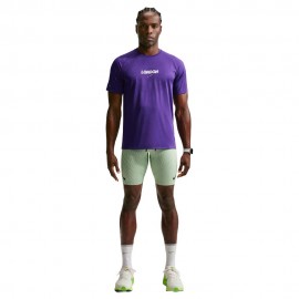 Nike Stride T-Shirt Running London Midnight Navy Court Purple Uomo