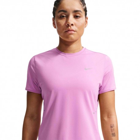 Nike Swift T-Shirt Running Df Top Lt Magenta Reflective Sil Donna