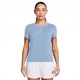 Nike Sportswear Chill Knit T-Shirt Azzurro Donna