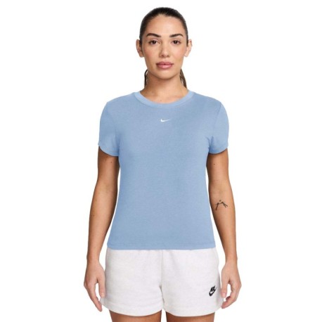 Nike Sportswear Chill Knit T-Shirt Azzurro Donna