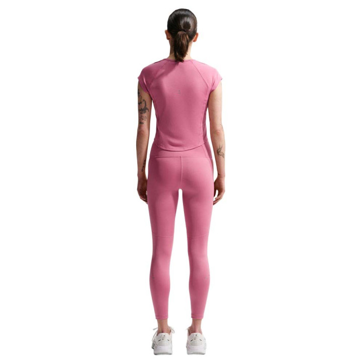 Nike Tempo Swoosh T-Shirt Running Peony Rosa Foam Donna