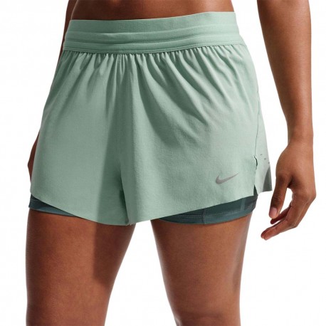Nike Swift Pantaloncini Running 2In1 Steam Reflective Silv Donna