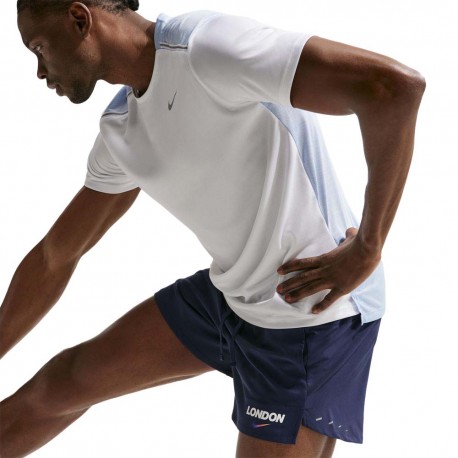 Nike Stride Pantaloncini Running 5" London Midnight Navy Court Purple Uomo