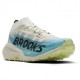 Brooks Cascadia Elite Bianco Azzurro Nero - Scarpe Trail Running Uomo