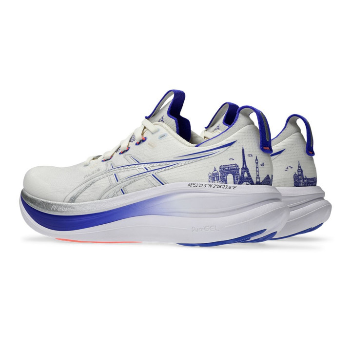 Asics Gel Nimbus 28 Cream Pure Argento - Scarpe Running Uomo