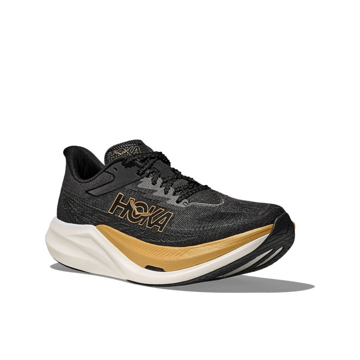 Hoka Rocket X 3 Nero Oro - Scarpe Running Uomo