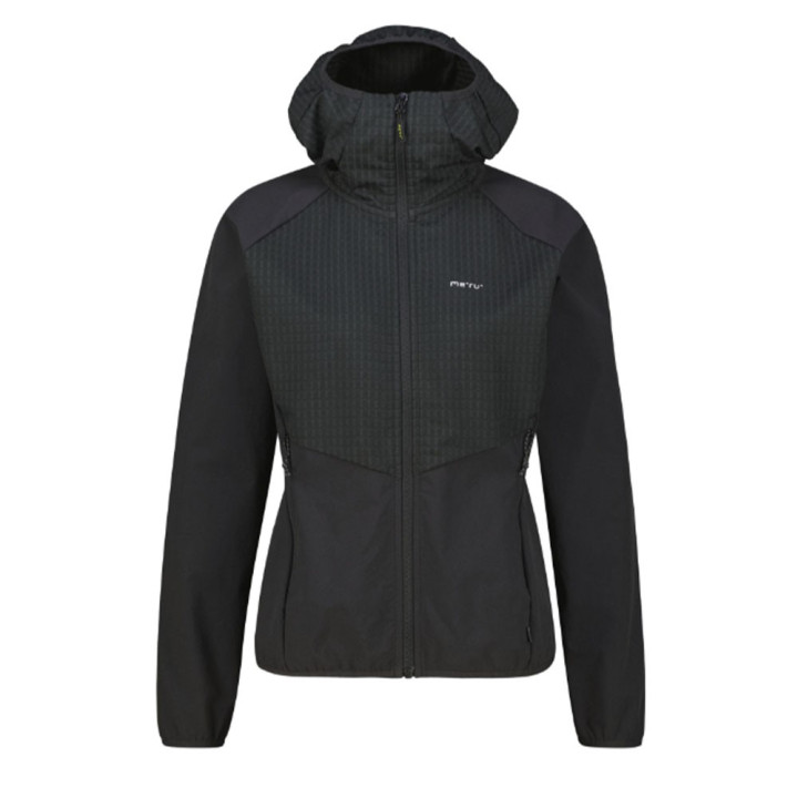 Meru Softshell Lalitpur Hoodie Caviar Donna