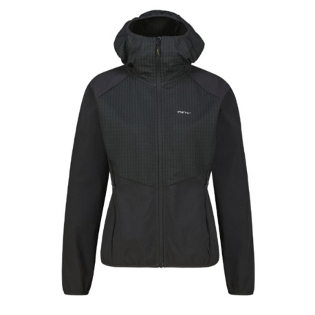 Meru Softshell Lalitpur Hoodie Caviar Donna