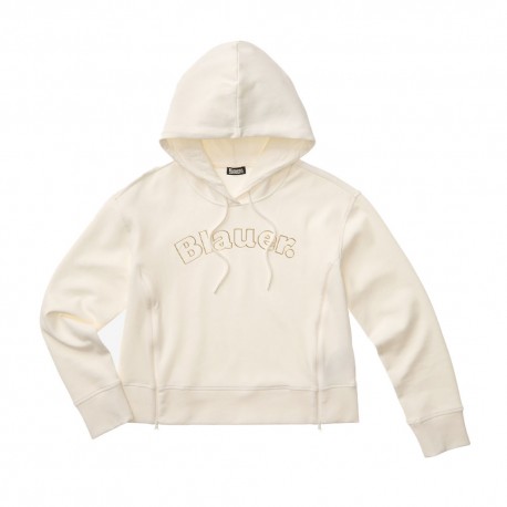 Blauer Felpa Con Cappuccio Fayette Bianco Donna