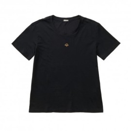 Blauer T-Shirt Logo Piccolo Pumpies Nero Donna