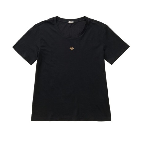 Blauer T-Shirt Logo Piccolo Pumpies Nero Donna