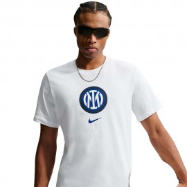 Nike Inter Maglia Maniche Corte Crest Bianco Uomo