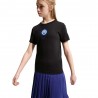 Nike Inter Maglia Maniche Corte Crest Nero Bambino