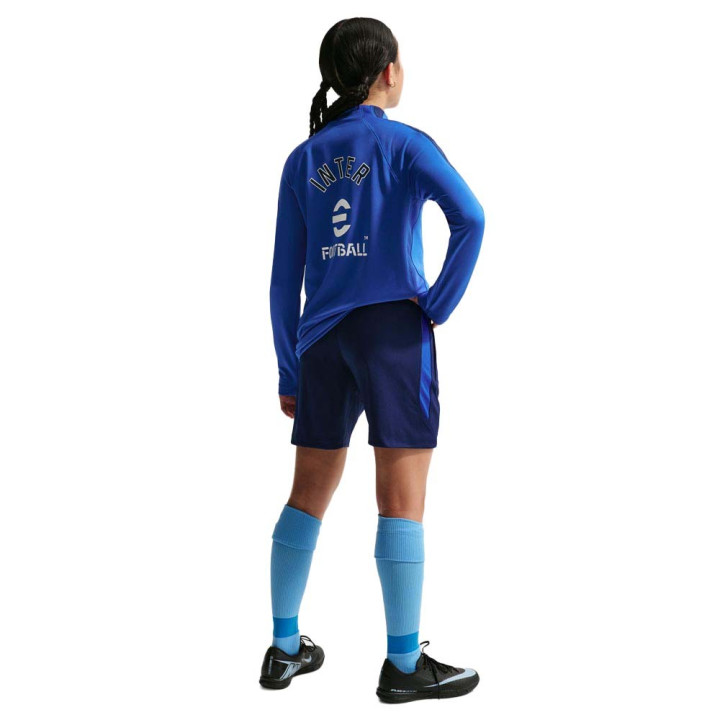 Nike Inter Milan Strike Pantaloncini Calcio Training Blu Bianco Bambino