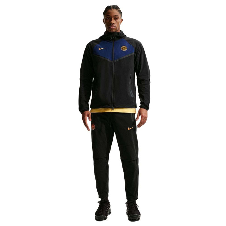 Nike Inter Milan Tech Pantaloni Allenamento Calcio Nero Oro Uomo