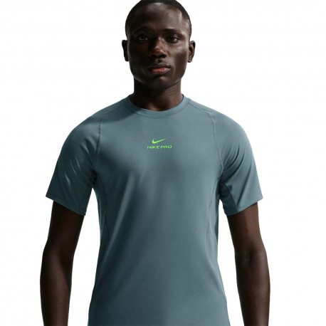 Nike Pro Training Maglietta Palestra Verde Uomo