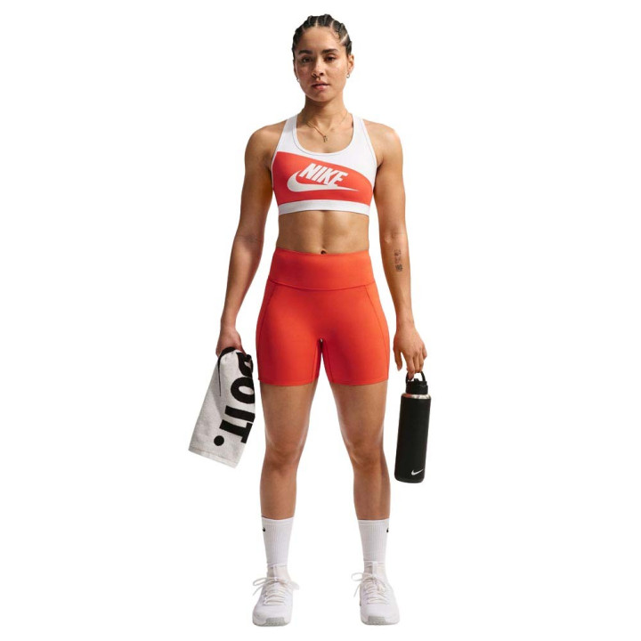 Nike Swoosh Reggiseno Sportivo Ms Bianco Donna