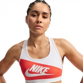 Nike Swoosh Reggiseno Sportivo Ms Bianco Donna