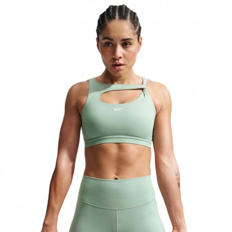 Nike One Reggiseno Sportivo Verde Donna