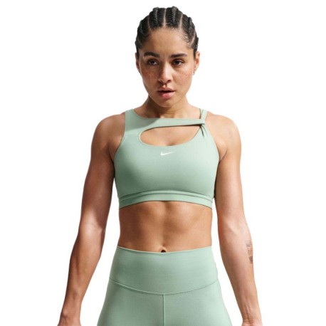 Nike One Reggiseno Sportivo Verde Donna