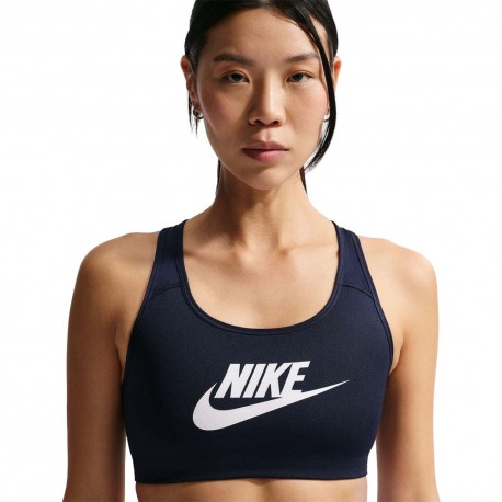 Nike Swoosh Reggiseno Sportivo Nero Donna