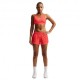 Nike One Shorts Sportivi Rosso Donna