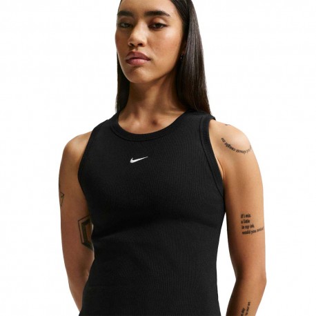 Nike Sportswear Canotta Costine Nero Donna