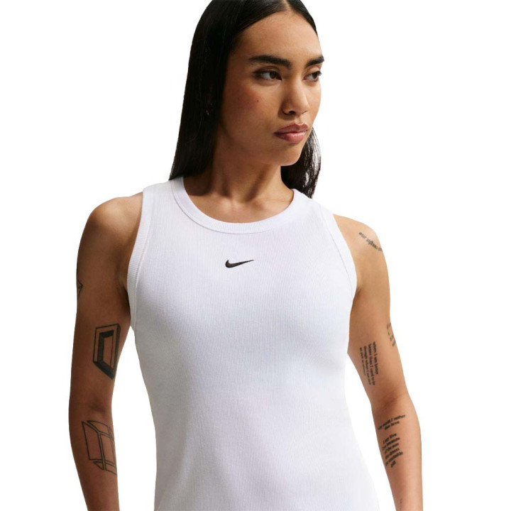 Nike Sportswear Canotta Costine Bianco Donna