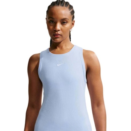 Nike Sportswear Canotta Costine Azzurro Donna