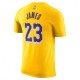 Nike Lebron James Los Angeles Lakers Maglia Basket Giallo Viola Uomo