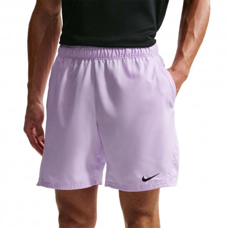 Nike Court Victory Short Tennis Violet Mist Nero Uomo