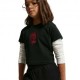 Nike Sportswear Shorts Sportivi Logo Piccolo Nero Bambina